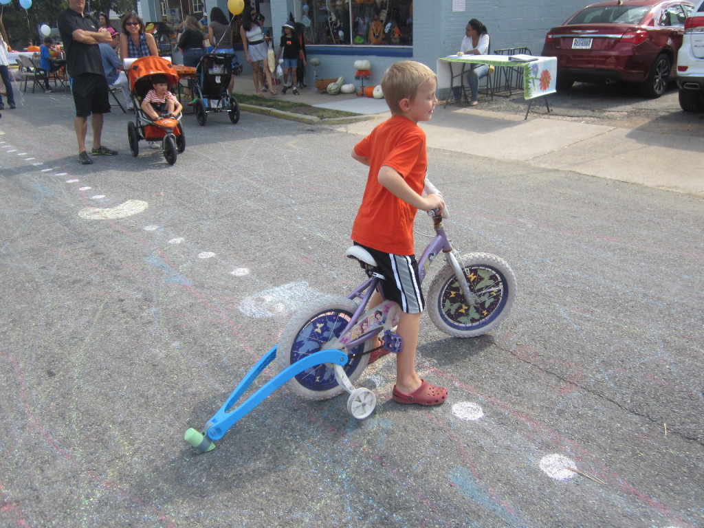 Making Chalk Trails with Bicycles - Near Velocity in Alexandria
