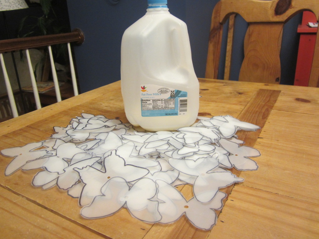 85 milk jug butterflies on the wall...