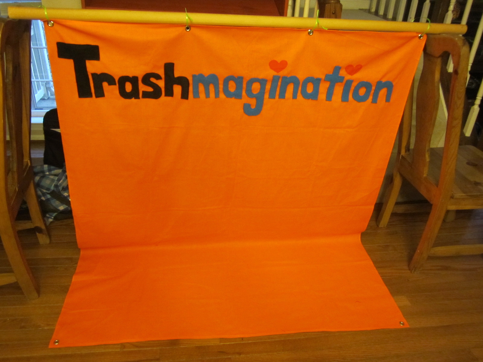 The Trashmagination Banner I sewed