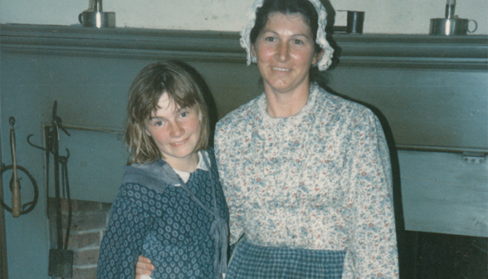 Me with my house mother at Heustis House in the 1980s