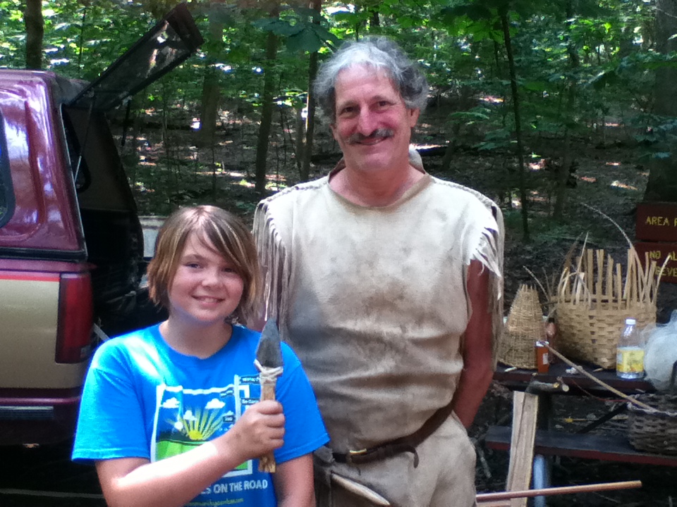 Nora at Primitive Teachings Camp with Michael Sottosanti
