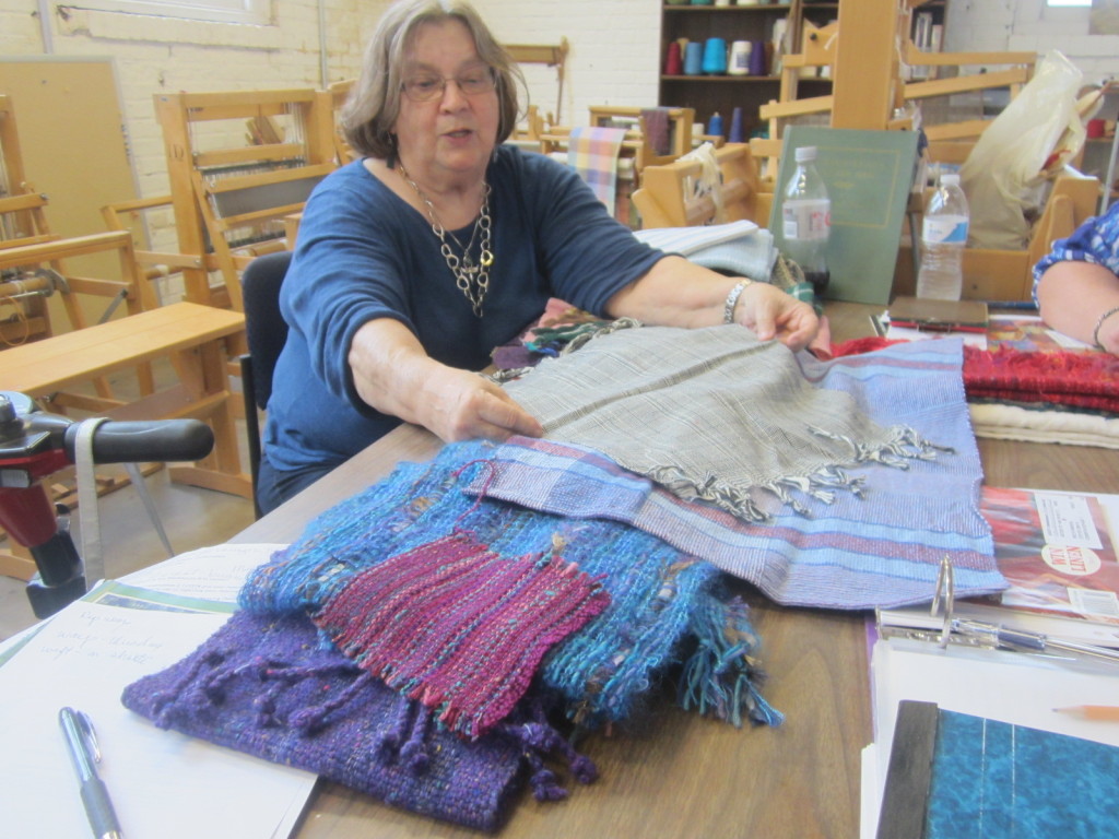 Marilyn teaches us what types of materials make each type of weaving