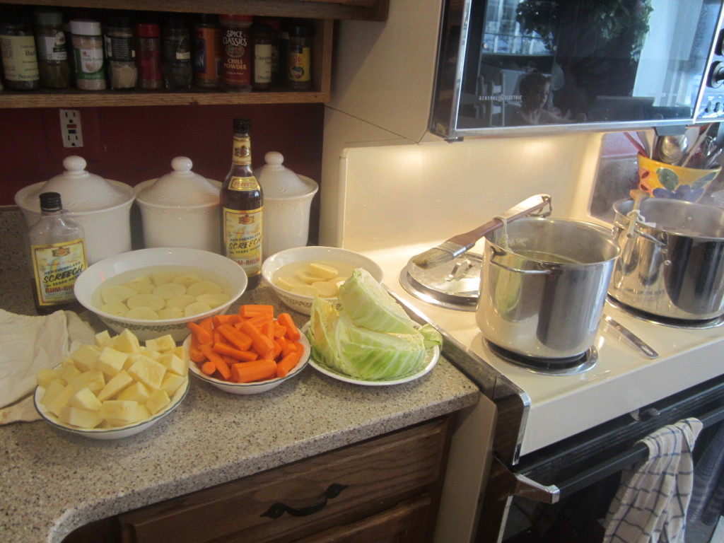 Traditional Jigg's Dinner preparations - 2013