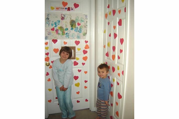 Decorated bedroom doors from February 2010