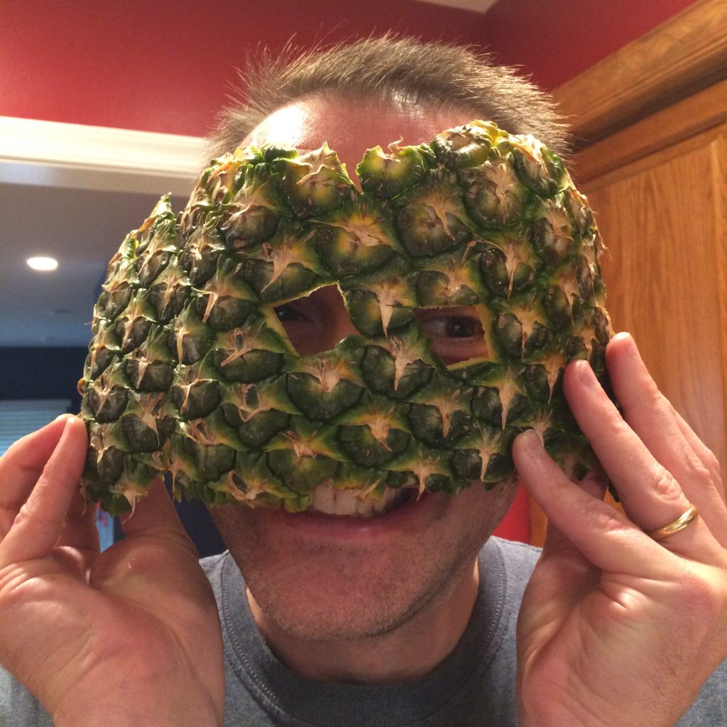 Pineapple peel mask by Trashmagination