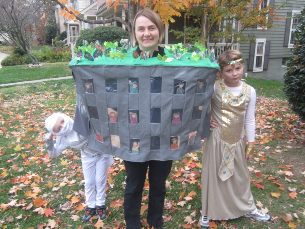 My green roof costume, Halloween 2012