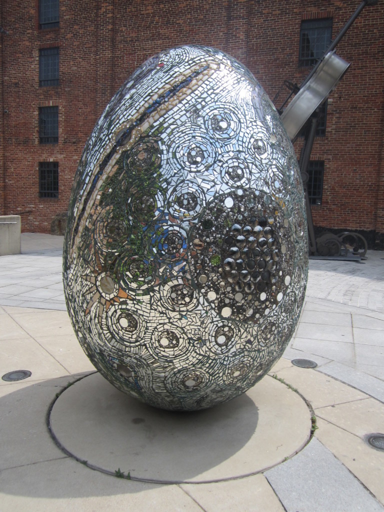 Cosmic Galaxy Egg by Andrew Logan at the American Visionary Art Museum