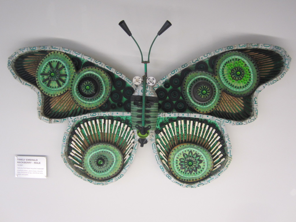 Michelle Stitzlein sculpture of a Timely Emerald Hackberry male moth