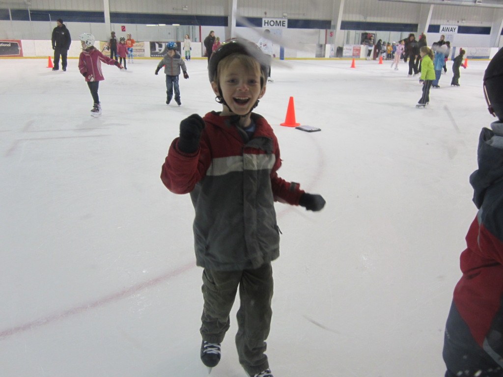 Russell's first skating class