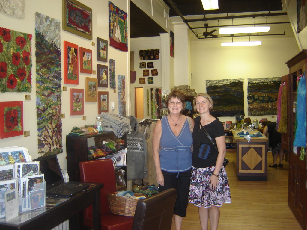 Mom and me at Deanne Fitzpatrick's studio, July 2008