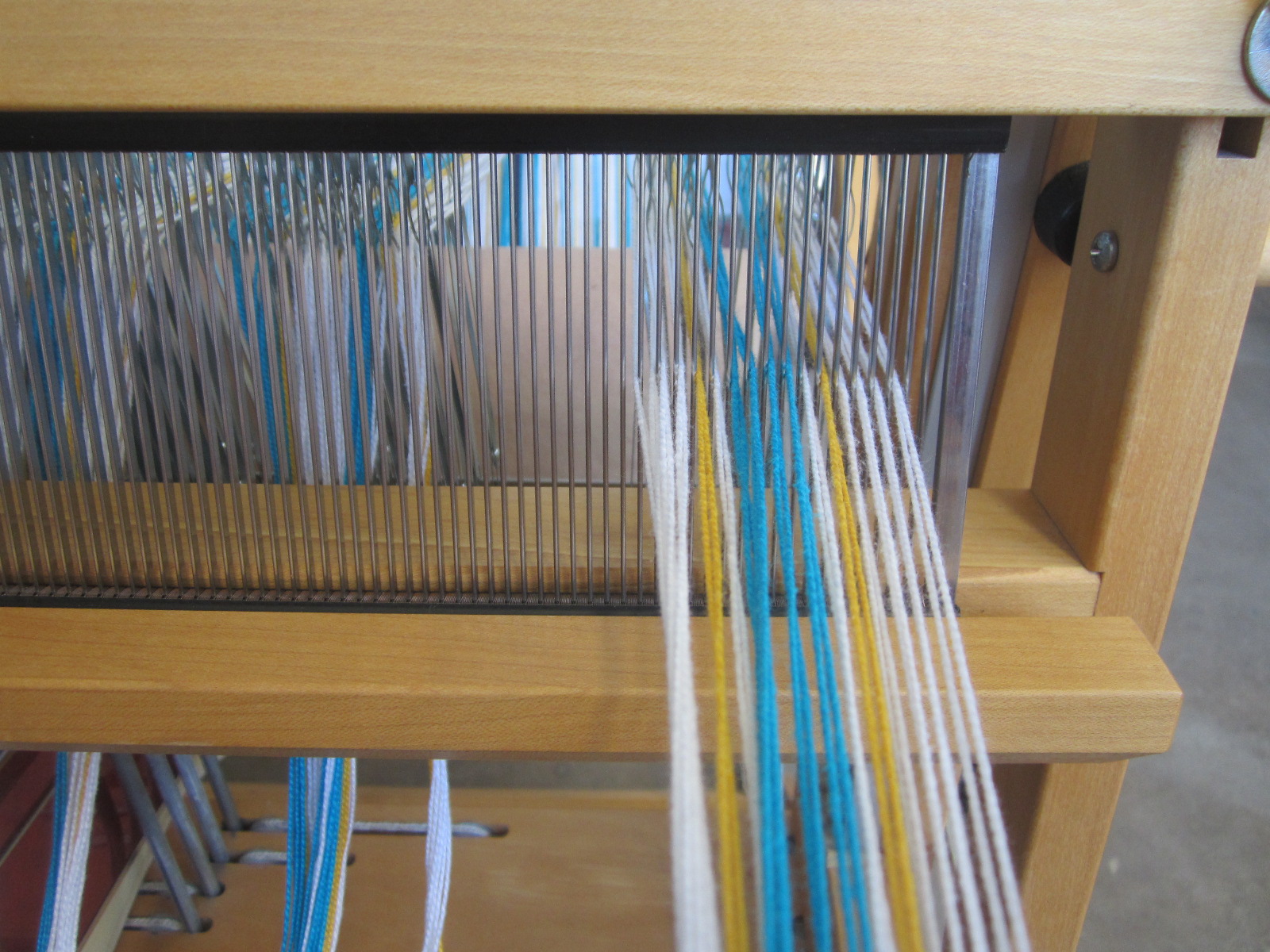 Threading a Warp on a Floor Loom
