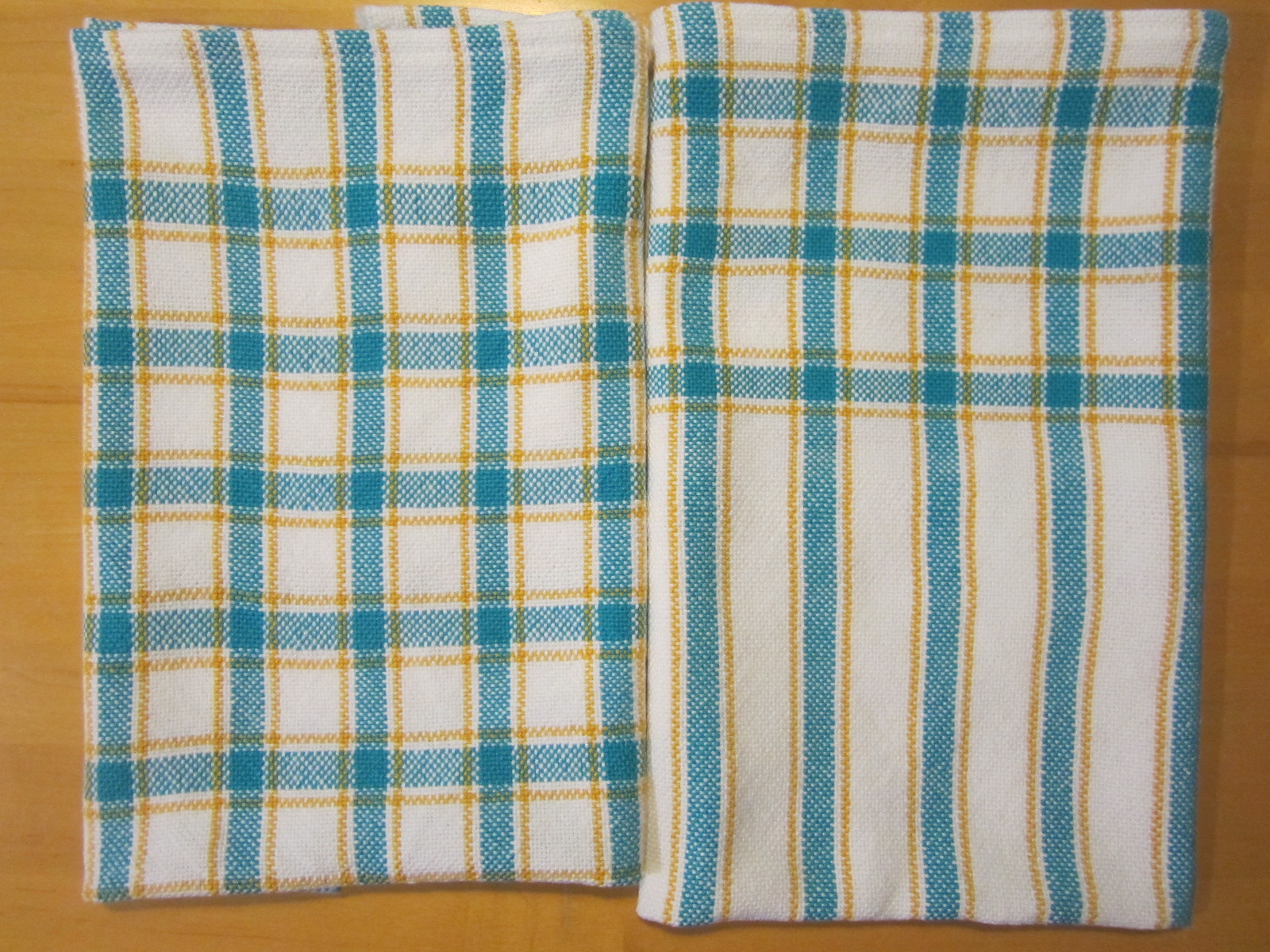 My two hand-woven towels