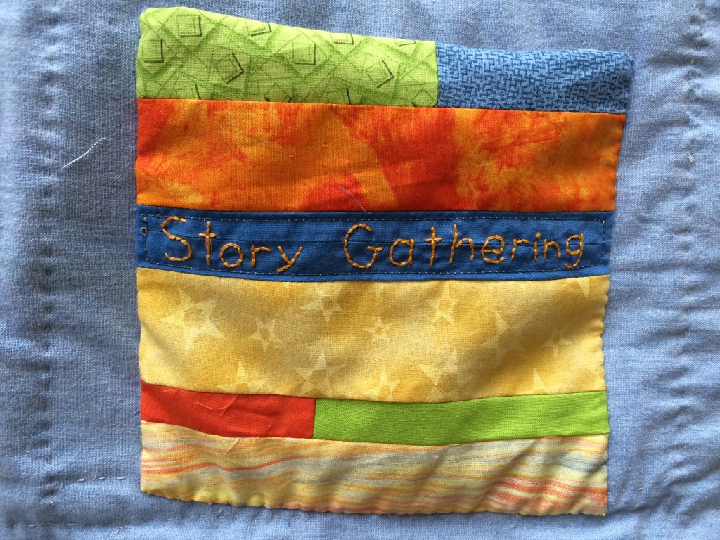 Story Gathering pocket on the back of the Golden Moments weaving