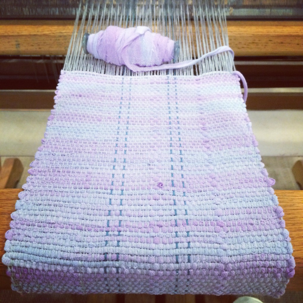 A purple weaving - recycled t-shirt