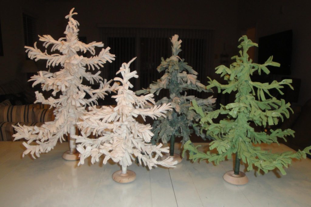 Christmas Trees from Recycled Materials