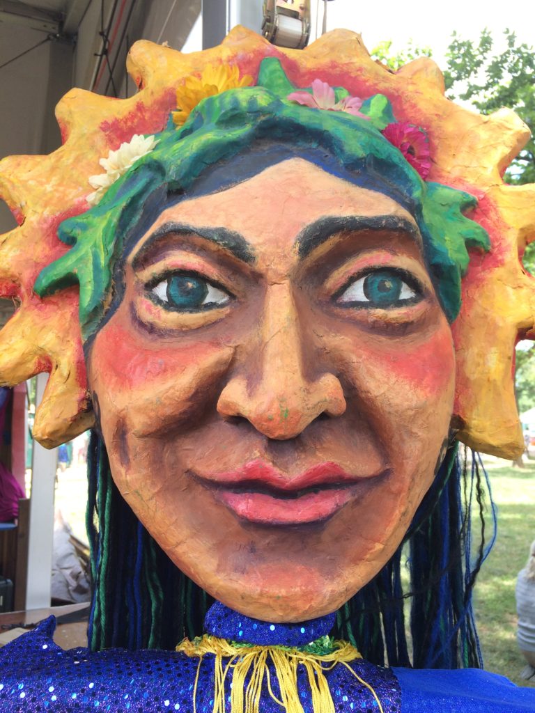 Puppet by Wise Fool New Mexico at Smithsonian Folklife Festival, July 2017