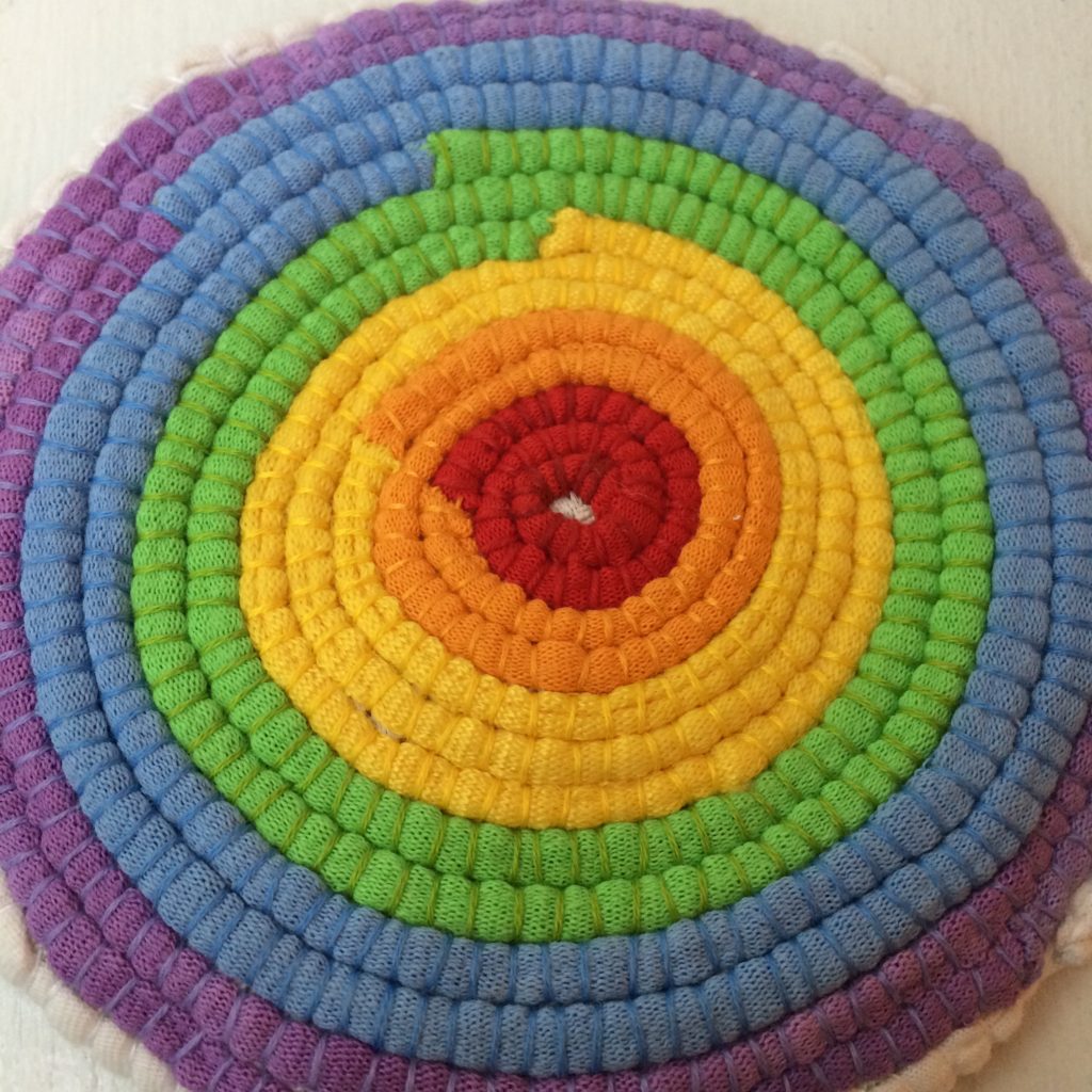 Rainbow swirl ornament