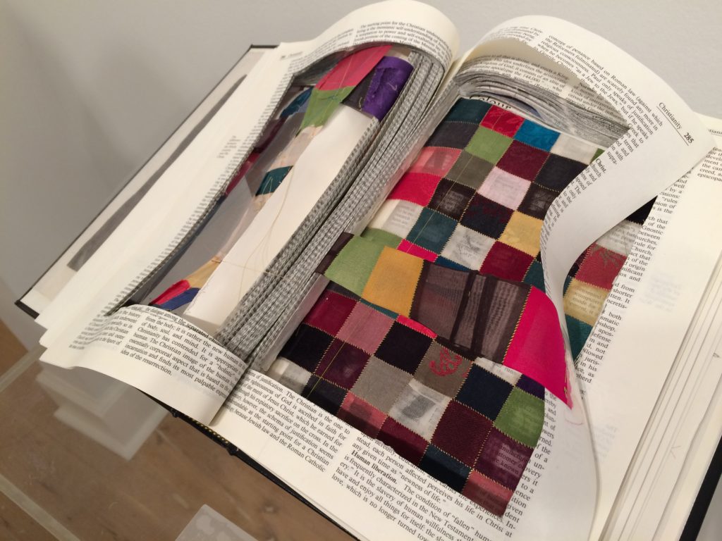 The Words in my Colors - Bojagi piece by Wonju Seo - featured at the Tradition Transformed exhibit, Korean Cultural Center, Washington DC, January-February 2019