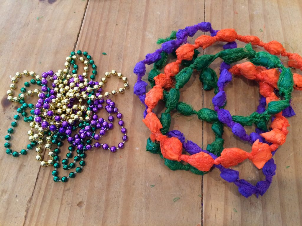 Plastic Mardi Gras Beads