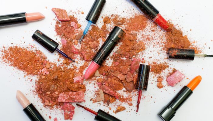 Spilled and broken cosmetics photo from Free Creative Stuff