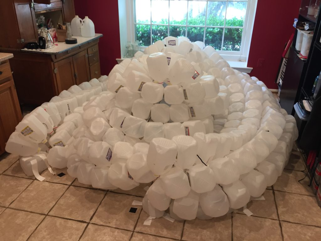 Collapsed Jugloo - unsuccessful first build attempt