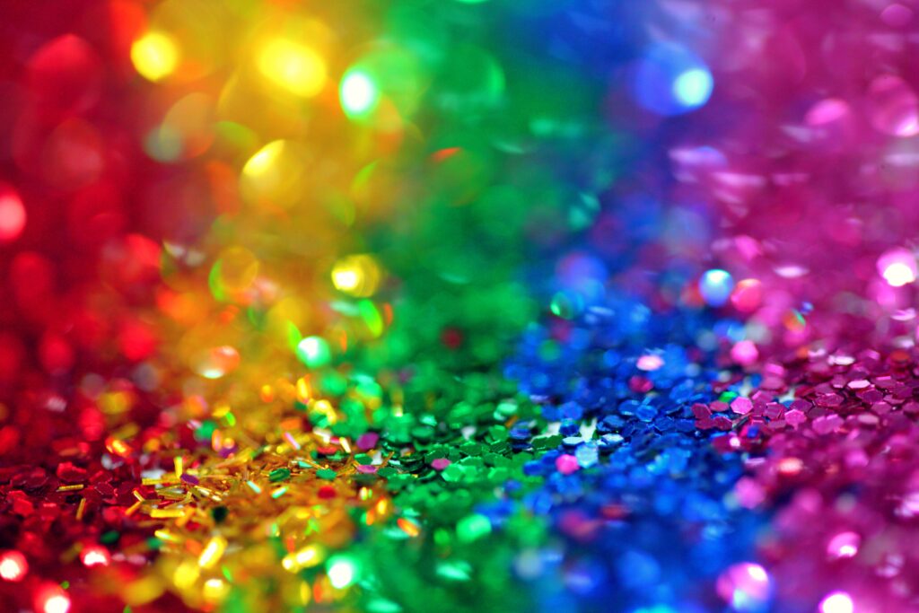 Rainbow colors of plastic glitter by Sharon McCutcheon, Pexels