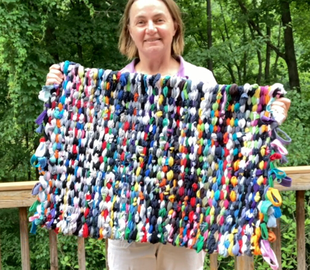 How I Weave Old Socks and T-shirts Into Rag Rugs